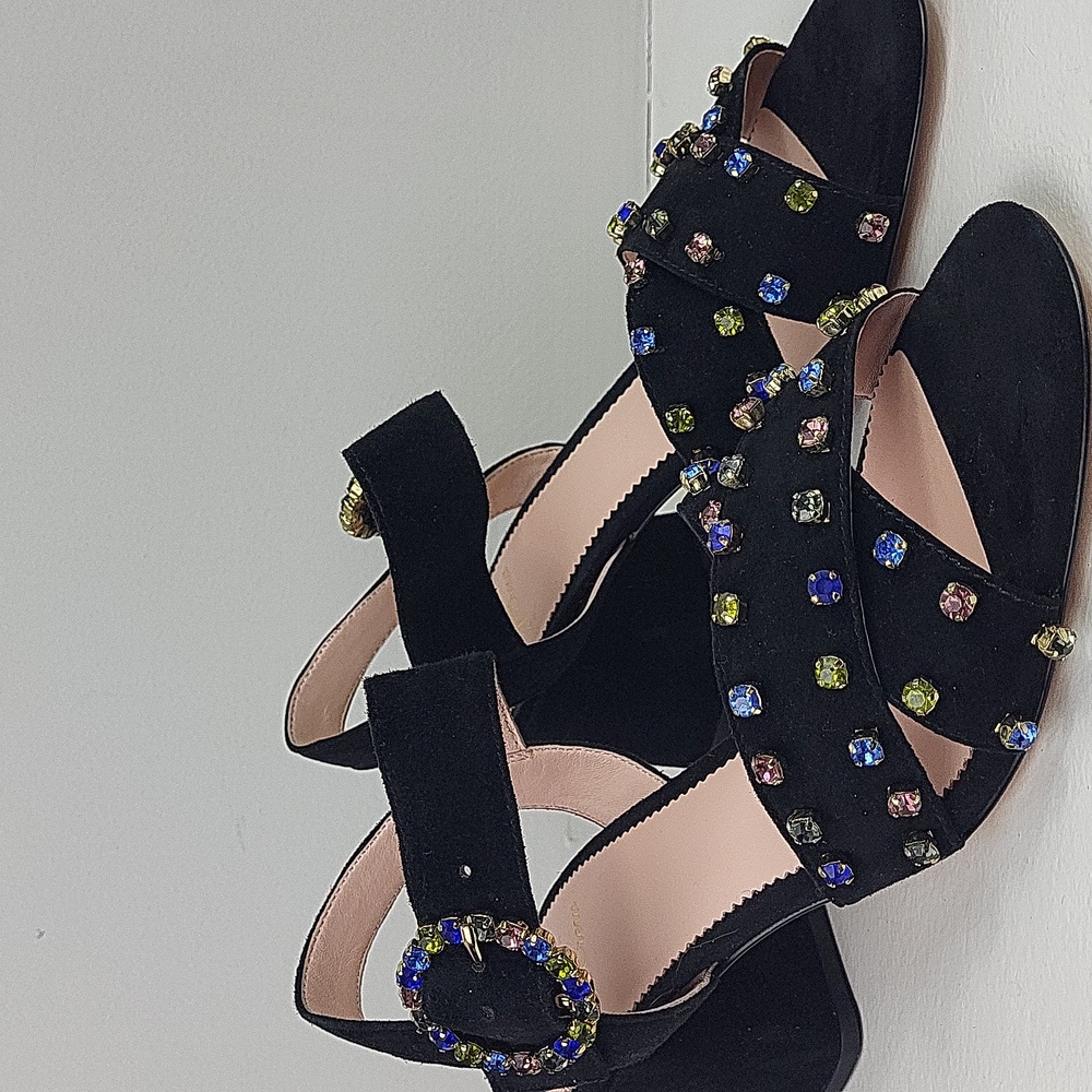 J.Crew Penny Jewel Leather super comfortable Sandals. Size 9